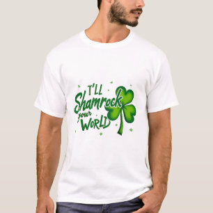 Camiseta Engraçada citação irlandesa do Shamrock para a Rua