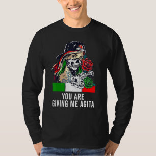 Camiseta Engraçada Citação Italiana Que Está Me Dando Agita