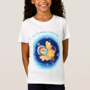 Camiseta Engraçada com Astronauta de Frango - Sem 