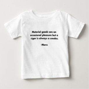 Camiseta engraçada com citação marxista: Bens mate