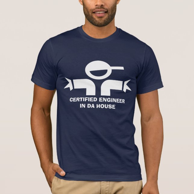 Camiseta engraçada com citação para engenheiro (Frente)