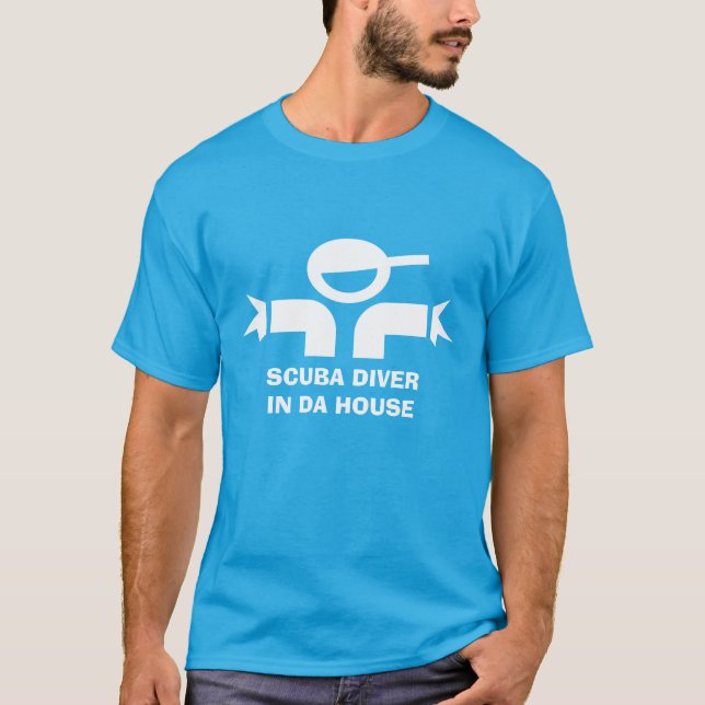 Camiseta engraçada com citação para mergulhadores (Frente)