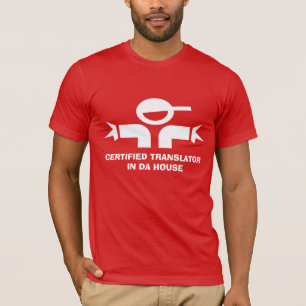 Camiseta engraçada com citação para tradutor