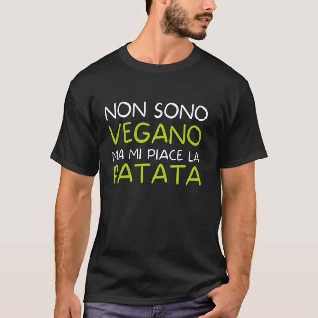 Camiseta engraçada com ditos engraçados vegana eng (Frente)