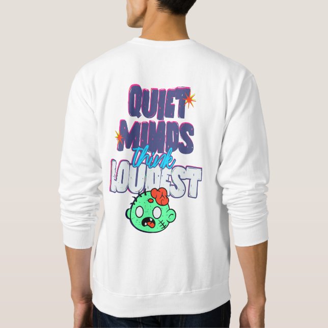 Camiseta engraçada com gráfico de cérebro de zumbi (Verso)