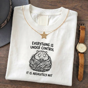 Camiseta engraçada com hamster selvagem controle h