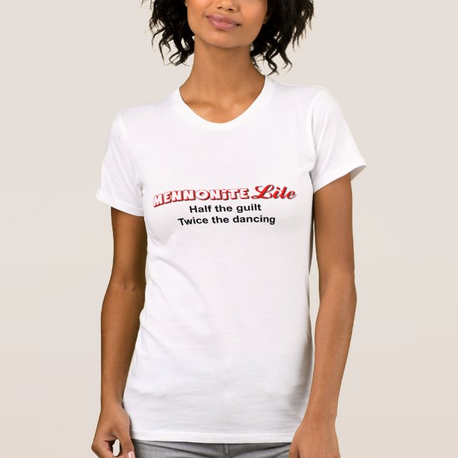 Camiseta engraçada com humor Mennonite Lite (Frente)