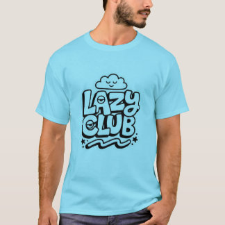 Camiseta engraçada com logotipo do Lazy Club