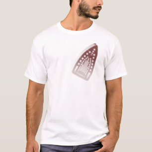 Camiseta engraçada com marca de queimadura de ferr