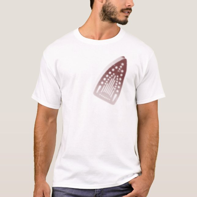 Camiseta engraçada com marca de queimadura de ferr (Frente)