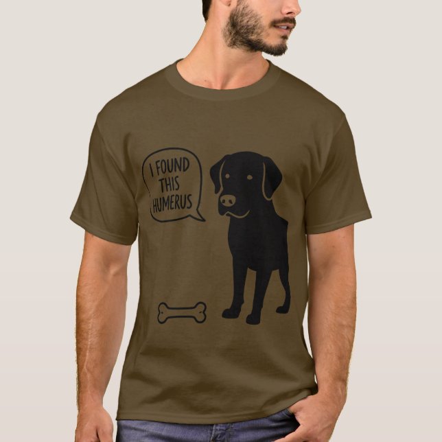 Camiseta engraçada com piada de Labrador - Encontr (Frente)