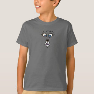 Camiseta engraçada com rosto de desenho animado ch