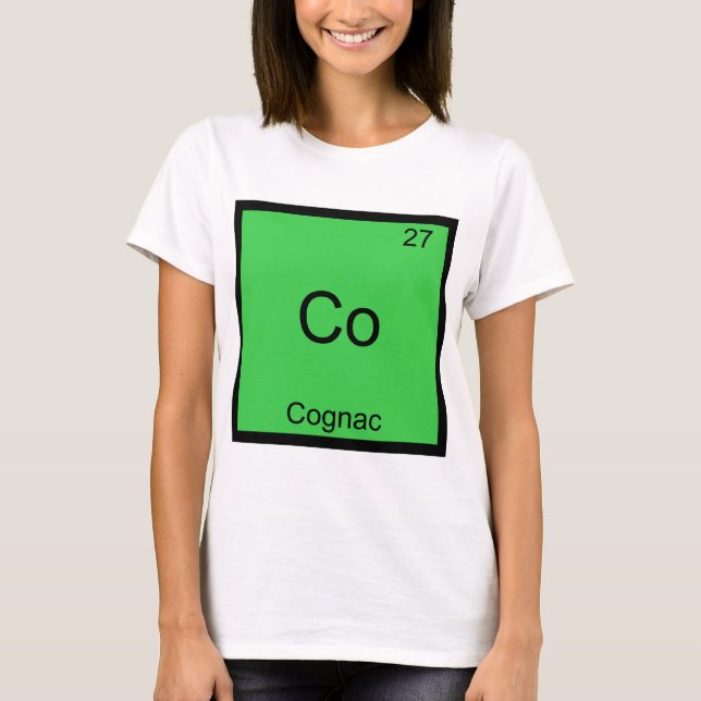 Camiseta engraçada com símbolo do elemento químico (Frente)