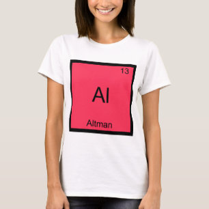 Camiseta engraçada com símbolo do elemento químico