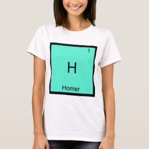 Camiseta engraçada com símbolo do elemento químico