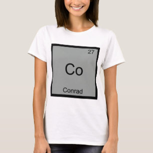 Camiseta engraçada com símbolo do elemento químico