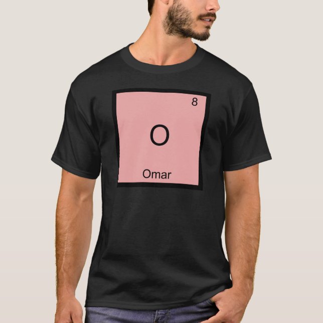 Camiseta engraçada com símbolo do elemento químico (Frente)