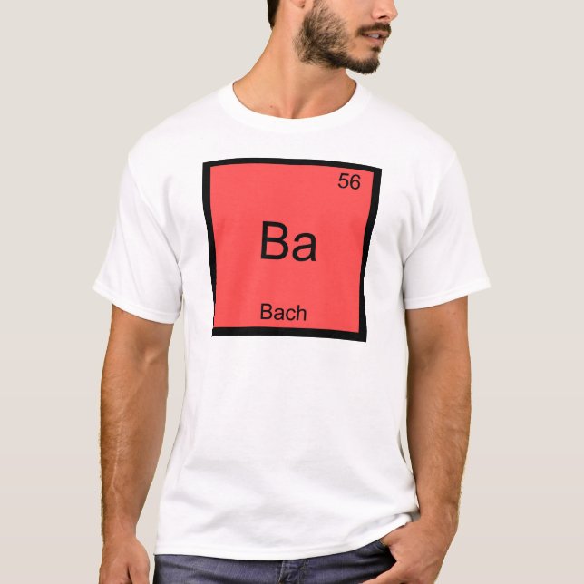 Camiseta engraçada com símbolo do elemento químico (Frente)