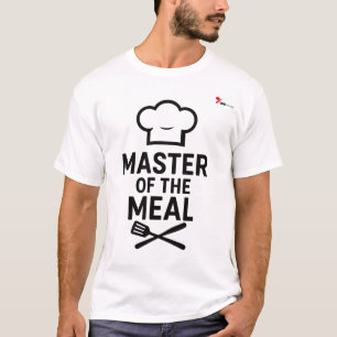 Camiseta engraçada com slogan de chef "Mestre da R