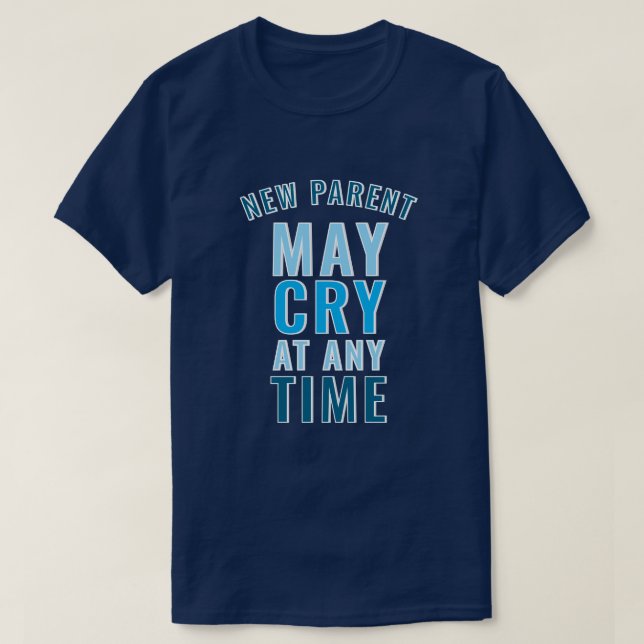 Camiseta engraçada com slogan para novo pai ou mãe (Frente do Design)
