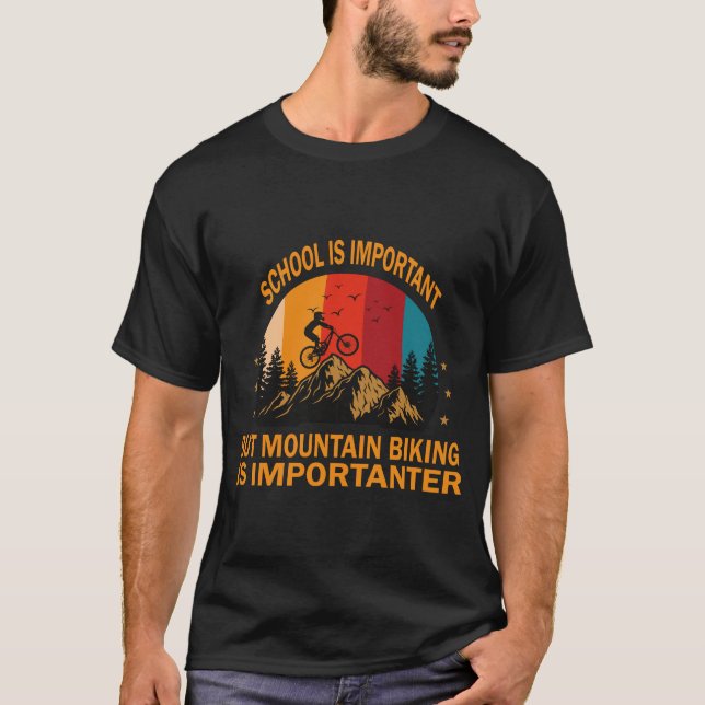 Camiseta engraçada com slogan vintage de Mountain  (Frente)