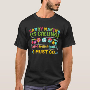 Camiseta Engraçada Comida de doçador de Fazer doce de fabri