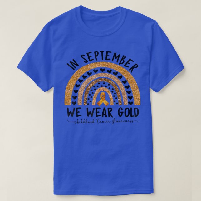 Camiseta Engraçada Consciência De Canceres Infantis Em Sete (Frente do Design)
