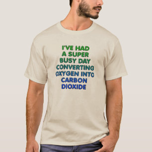 Camiseta engraçada Conversão de Oxigênio