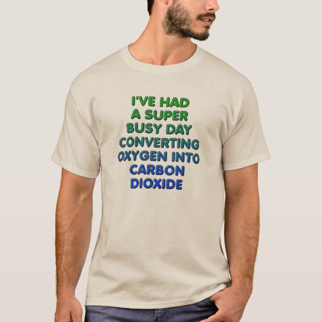 Camiseta engraçada Conversão de Oxigênio (Frente)