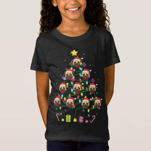 Camiseta Engraçada Cor Da Árvore De Natal Leve