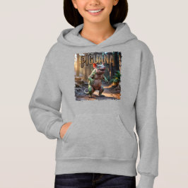 Camiseta Engraçada Criação de Combo Fotográfico Piguana