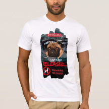 Camiseta Engraçada Cuidado com o Cachorro – Camise