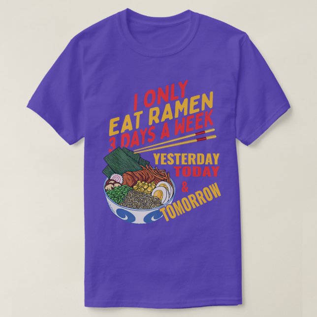 Camiseta Engraçada Cultura Japonesa Anime Ramen (Frente do Design)