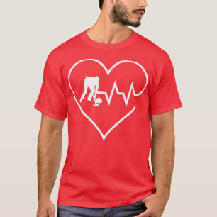 Camiseta Engraçada Curling Hockey Curtbeat Curltroopers Lov