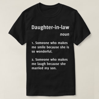 Camiseta engraçada da definição da nora