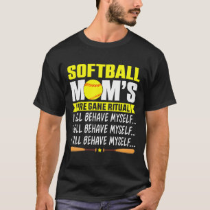 Camiseta Engraçada da Mamãe Softll Ritual Pré-Jogo