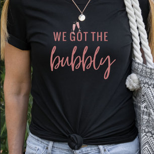 Camiseta Engraçada da Noiva com Bolhas