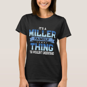 Camiseta engraçada da reunião da família Miller em