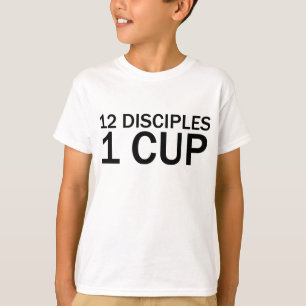 Camiseta engraçada da Última Ceia - 12 DISCÍPULOS,
