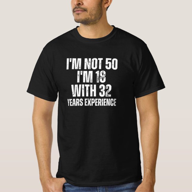 Camiseta engraçada de 50 anos de idade (Frente)