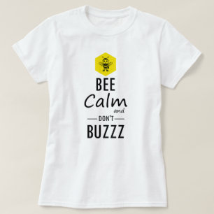 Camiseta engraçada de abelha "Não Zumba"