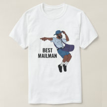 Camiseta engraçada de apreciação ao carteiro dança