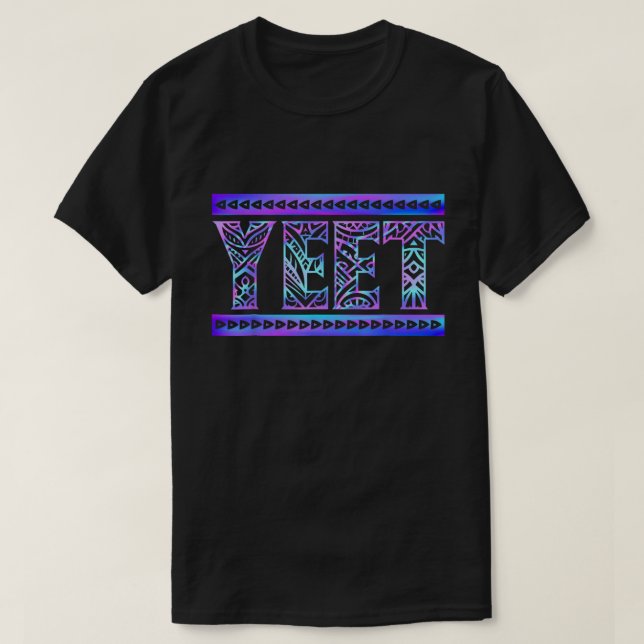 Camiseta engraçada de arte tribal com gradiente Ye (Frente do Design)