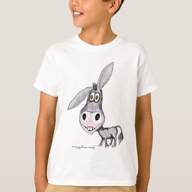Camiseta engraçada de burro (Frente)
