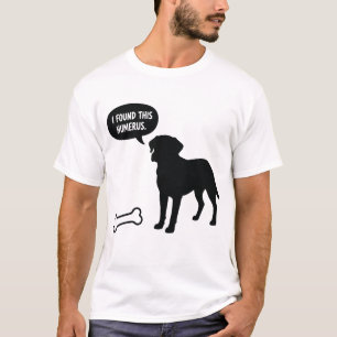 Camiseta engraçada de cachorro labrador com piada 
