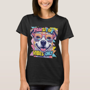 Camiseta engraçada de cachorro Vibes Only � Cachor