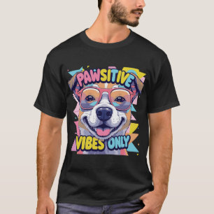Camiseta engraçada de cachorro Vibes Only � Cachor