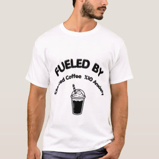 Camiseta Engraçada de Café Gelado e Ansiedade - %9