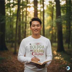Camiseta engraçada de café Kappa Kappa Chino
