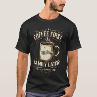 Camiseta engraçada de café para amantes de cafeína
